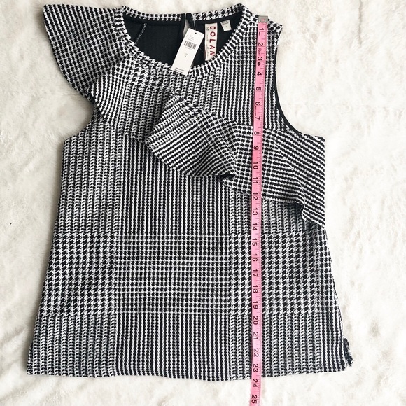 Anthro. Dolan | Callan Ruffled Houndstooth Top NWT - Picture 15 of 16
